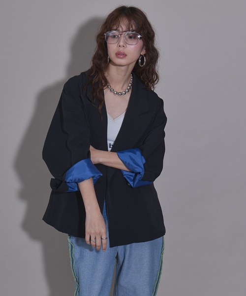 ダブルボタンオーバーサイズジャケット【セットアップ対応】（その他