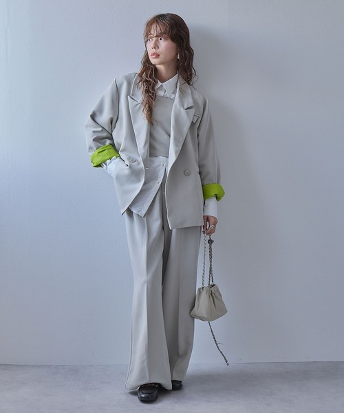 ダブルボタンオーバーサイズジャケット【セットアップ対応】（その他