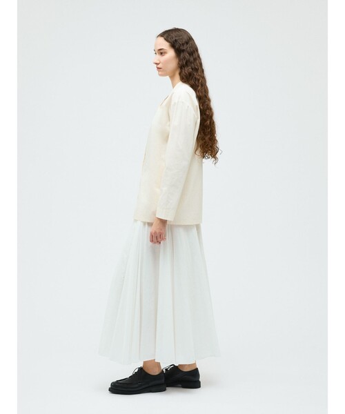 mizuiroind（ミズイロインド）の「mizuiro ind シャツカーディガン（カーディガン/ボレロ・レディース・ネイビー/ベージュ/オフホワイト/ブラック/アイボリー・FREE）」の17枚目の写真