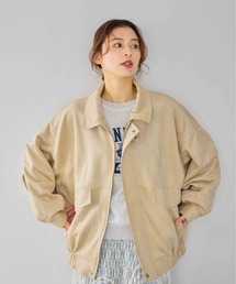 【WEB限定】スエードライクブルゾン