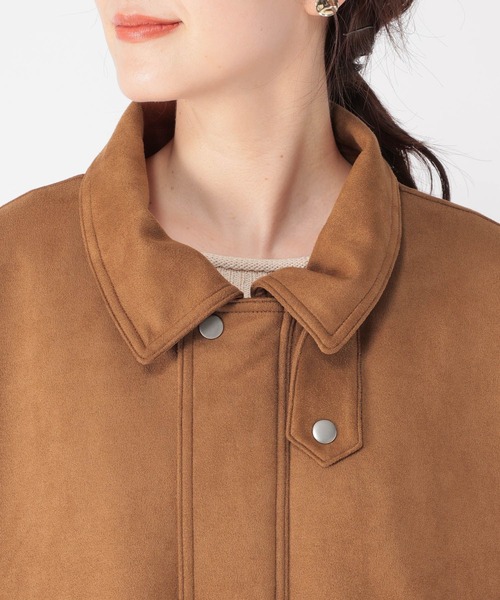 studio CLIP（スタディオクリップ）の「【WEB限定】スエードライクブルゾン（ブルゾン・レディース・ブラウン/ライトベージュ・FREE）」の17枚目の写真