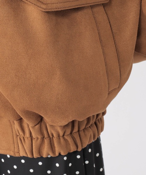 studio CLIP（スタディオクリップ）の「【WEB限定】スエードライクブルゾン（ブルゾン・レディース・ブラウン/ライトベージュ・FREE）」の19枚目の写真