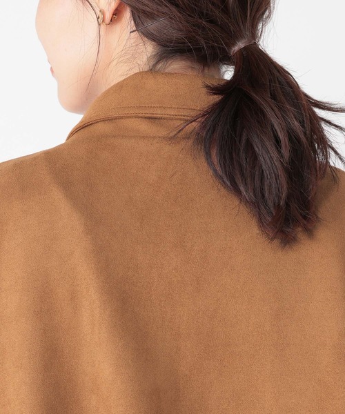 studio CLIP（スタディオクリップ）の「【WEB限定】スエードライクブルゾン（ブルゾン・レディース・ブラウン/ライトベージュ・FREE）」の21枚目の写真