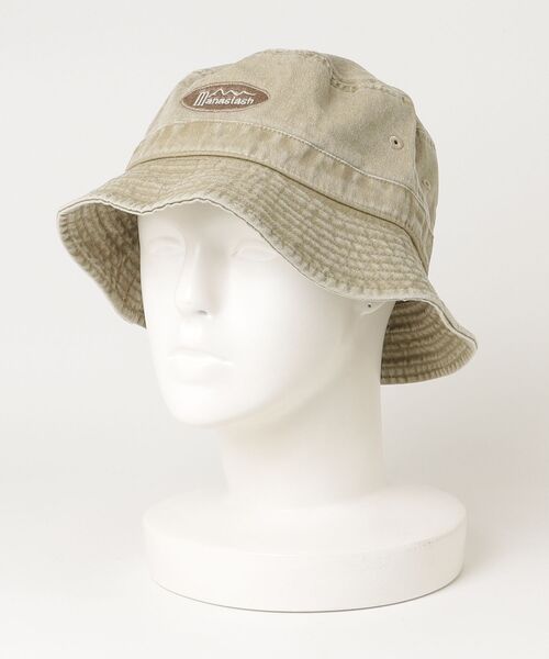 MANASTASH（マナスタッシュ）の「MANASTASH/マナスタッシュ/ORIGINAL LOGO BUCKET HAT（ハット・メンズ・ブラック/オレンジ/カーキ・F）」の5枚目の写真