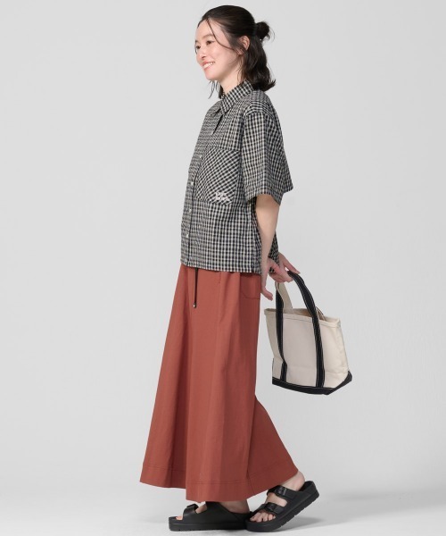 KRIFF MAYER Lady's Collection(クリフメイヤーレディースコレクション)の「【ベンチレーション付き】シアサッカードロストチェックシャツ(シャツ/ブラウス・レディース・ブラック/オフホワイト/ネイビー/オレンジ・MEDIUM/LARGE)」の17枚目の写真