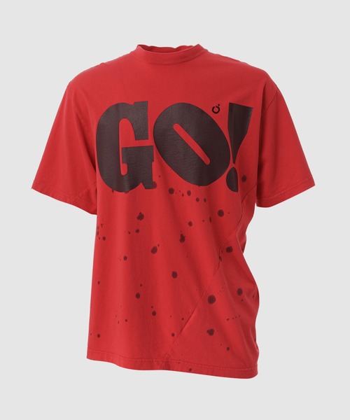 NOMA t.d.(ノーマティーディー)の「Hand Dye Twist Tee Shirt/ GO!(Tシャツ/カットソー・メンズ・レッド/その他・3/4)」の1枚目の写真