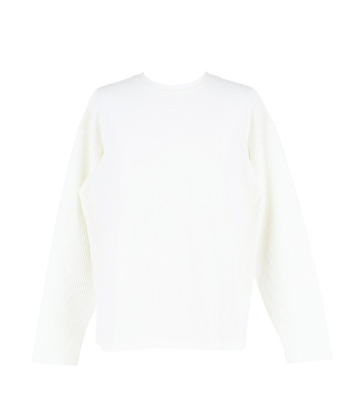 coca（coca）（コカ）の「EAZY TEXワッフルロンT（Tシャツ/カットソー・メンズ・ホワイト/チャコール・L/M/XL）」の19枚目の写真