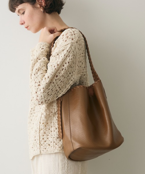 full/fill.(フルフィル)の「braid desigh one shoulder bag / ブレードデザインワンショルダーバッグ(ショルダーバッグ・レディース・ブラック/ブラウン・FREE)」の2枚目の写真