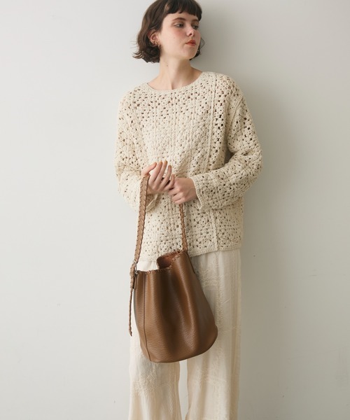 full/fill.(フルフィル)の「braid desigh one shoulder bag / ブレードデザインワンショルダーバッグ(ショルダーバッグ・レディース・ブラック/ブラウン・FREE)」の5枚目の写真