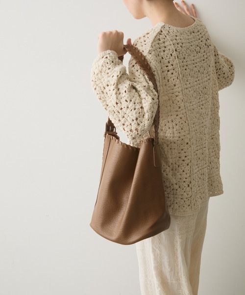 full/fill.(フルフィル)の「braid desigh one shoulder bag / ブレードデザインワンショルダーバッグ(ショルダーバッグ・レディース・ブラック/ブラウン・FREE)」の6枚目の写真