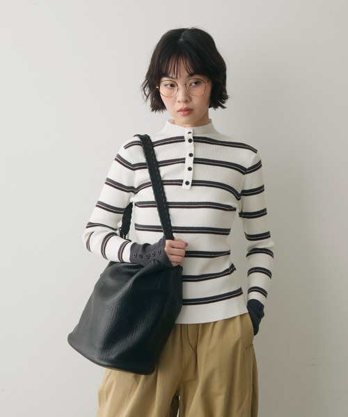 full/fill.(フルフィル)の「braid desigh one shoulder bag / ブレードデザインワンショルダーバッグ(ショルダーバッグ・レディース・ブラック/ブラウン・FREE)」の11枚目の写真