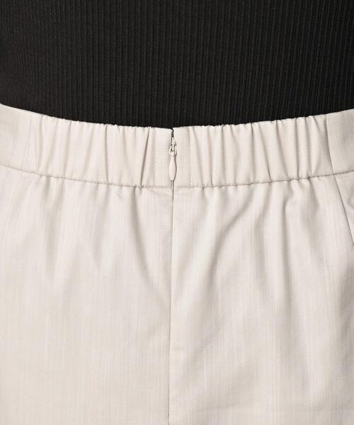 UNTITLED（アンタイトル）の「【洗える/後ろウエストゴム】デニム調シャンブレーナロースカート（スカート・レディース・ネイビー/ライトベージュ・48/46/44/42/04/03/02/01/00/50）」の18枚目の写真