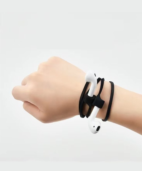 CALIFORNIA OUTFITTERS（カリフォルニア アウトフィッターズ）の「1D31-KR マグネット吸着 コードレスイヤフォン 紛失防止ストラップ ワイヤレスイヤホンネックストラップ AirPods対応（ヘッドフォン/イヤホン・レディース・ブラック/ホワイト・ONESIZE）」の10枚目の写真