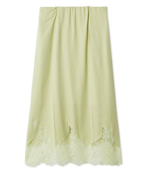 Mila Owen（ミラオーウェン）の「レースヘムスカート（スカート・レディース・ネイビー/ミント/ブラック・1/0）」の3枚目の写真