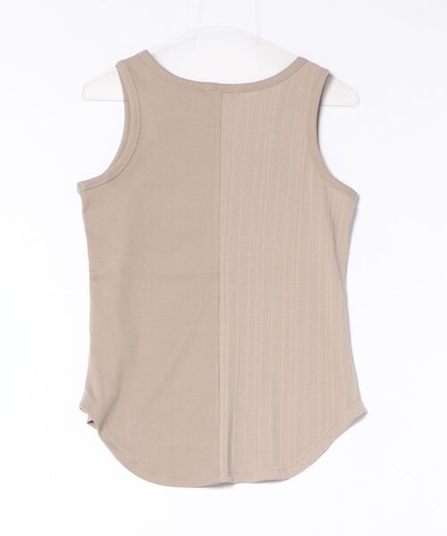 RIKKA FEMME（リッカファム）の「RIKKA FEMME/リッカファム タンクトップ リブ 切り替え RF6S-2302（タンクトップ・レディース・ホワイト/ベージュ/ブラック・FREE）」の22枚目の写真