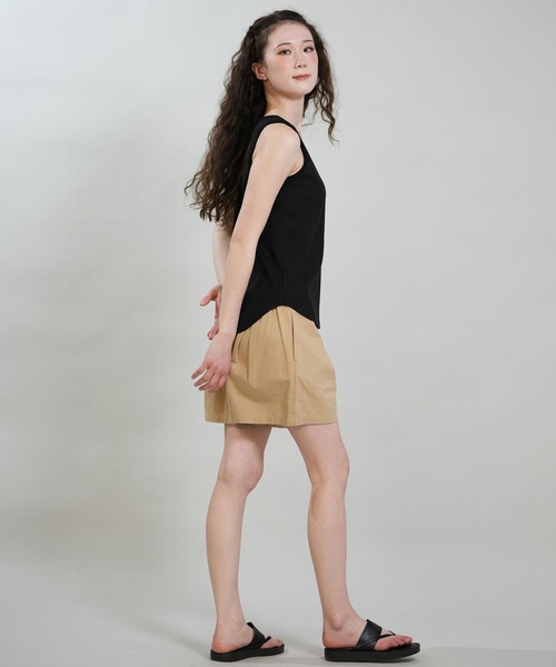 RIKKA FEMME（リッカファム）の「RIKKA FEMME/リッカファム タンクトップ リブ 切り替え RF6S-2302（タンクトップ・レディース・ホワイト/ベージュ/ブラック・FREE）」の14枚目の写真