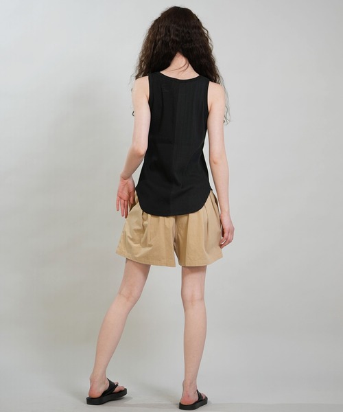 RIKKA FEMME（リッカファム）の「RIKKA FEMME/リッカファム タンクトップ リブ 切り替え RF6S-2302（タンクトップ・レディース・ホワイト/ベージュ/ブラック・FREE）」の15枚目の写真