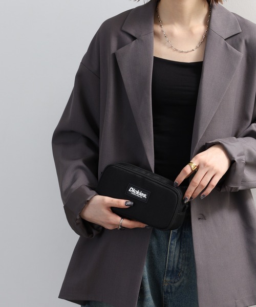 Dickies（ディッキーズ）の「Dickiesﾎﾟﾘﾗﾊﾞｰﾜｯﾍﾟﾝ多機能ﾎﾟｰﾁ（ポーチ・メンズ・ブラック系/ブラック・FREE）」の14枚目の写真