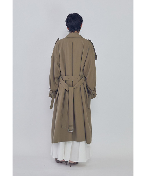 1er Arrondissement（プルミエアロンディスモン）の「ウールギャバジントレンチコート（その他アウター・レディース・ブルー系その他3/カーキ・38/36）」の11枚目の写真