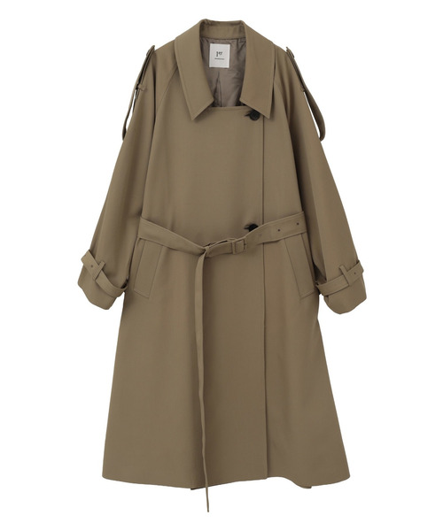 1er Arrondissement（プルミエアロンディスモン）の「ウールギャバジントレンチコート（その他アウター・レディース・ブルー系その他3/カーキ・38/36）」の13枚目の写真