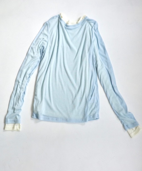 JUMELLE(ジュメロ)の「シアーボートネックPO(Tシャツ/カットソー・レディース・イエロー/ピンク/ホワイト/ブルー/グレー・MEDIUM)」の3枚目の写真