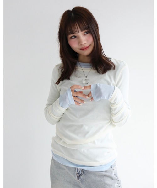 JUMELLE(ジュメロ)の「シアーボートネックPO(Tシャツ/カットソー・レディース・イエロー/ピンク/ホワイト/ブルー/グレー・MEDIUM)」の17枚目の写真