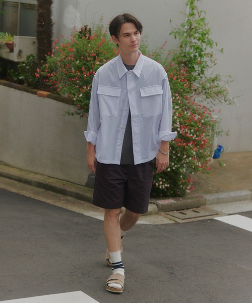 MILITARY(ミリタリー)の「【MAISON CLUB】BDU Shirt Jacket / シャツジャケット(ミリタリージャケット・メンズ・ホワイト/ネイビー/サックスブルー・L/M)」の14枚目の写真