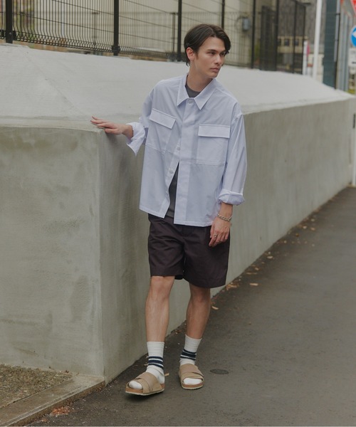 MILITARY(ミリタリー)の「【MAISON CLUB】BDU Shirt Jacket / シャツジャケット(ミリタリージャケット・メンズ・ホワイト/ネイビー/サックスブルー・L/M)」の15枚目の写真