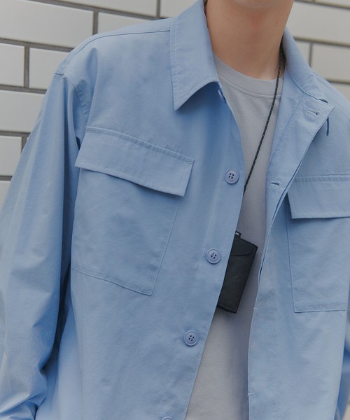 MILITARY(ミリタリー)の「【MAISON CLUB】BDU Shirt Jacket / シャツジャケット(ミリタリージャケット・メンズ・ホワイト/ネイビー/サックスブルー・L/M)」の11枚目の写真