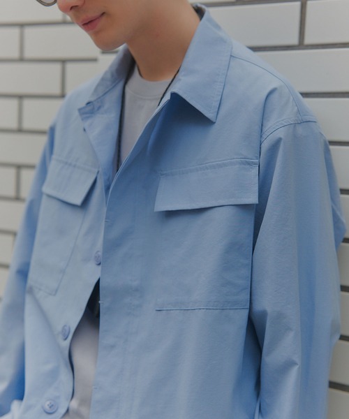 MILITARY(ミリタリー)の「【MAISON CLUB】BDU Shirt Jacket / シャツジャケット(ミリタリージャケット・メンズ・ホワイト/ネイビー/サックスブルー・L/M)」の12枚目の写真