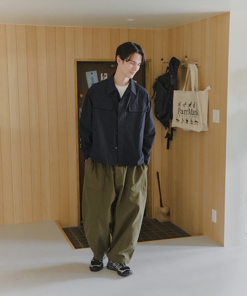 MILITARY(ミリタリー)の「【MAISON CLUB】BDU Shirt Jacket / シャツジャケット(ミリタリージャケット・メンズ・ホワイト/ネイビー/サックスブルー・L/M)」の8枚目の写真