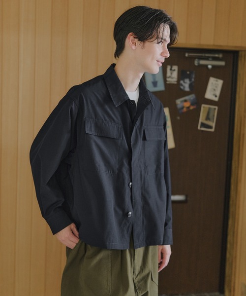 MILITARY(ミリタリー)の「【MAISON CLUB】BDU Shirt Jacket / シャツジャケット(ミリタリージャケット・メンズ・ホワイト/ネイビー/サックスブルー・L/M)」の18枚目の写真