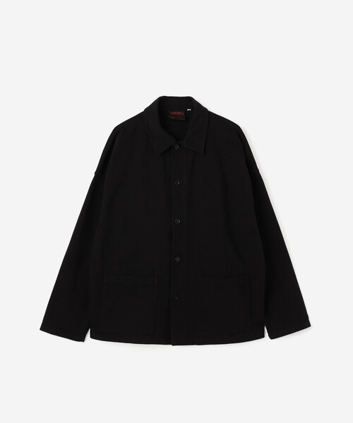 VETRA（ベトラ）の「VETRA | 〈別注〉ヘビージャージ ジャケット MEN（カバーオール・メンズ・ブラック/ネイビー・42/44）」の2枚目の写真