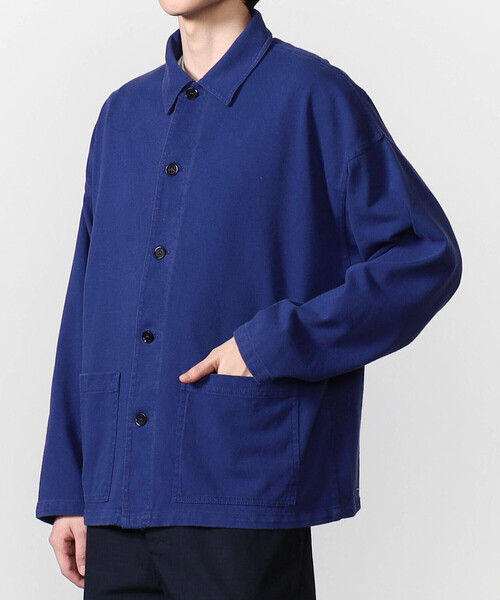 VETRA（ベトラ）の「VETRA | 〈別注〉ヘビージャージ ジャケット MEN（カバーオール・メンズ・ブラック/ネイビー・42/44）」の13枚目の写真