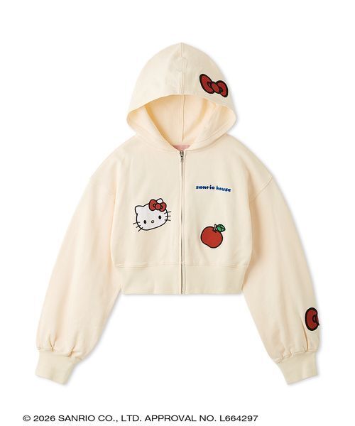 サンリオハウス　クロップドアップリケフーディー クロップドアップリケフーディー（パーカー）｜sanrio house（サンリオ