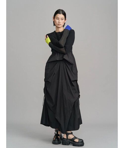 UN3D.（アンスリード）の「RANDOM TUCK LIGHT OP / ランダムタックライトワンピース（ワンピース・レディース・ブラック/その他1・36/38）」の15枚目の写真