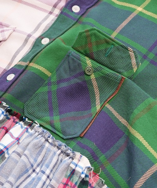 UNUSED（アンユーズド）の「【 UNUSED × YuumiARIA 】crazy pattern ruffled shirt（シャツ/ブラウス・レディース・その他・FREE）」の4枚目の写真