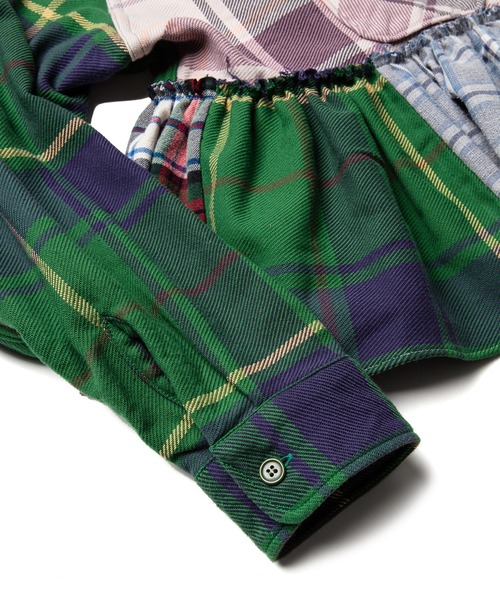 UNUSED（アンユーズド）の「【 UNUSED × YuumiARIA 】crazy pattern ruffled shirt（シャツ/ブラウス・レディース・その他・FREE）」の5枚目の写真