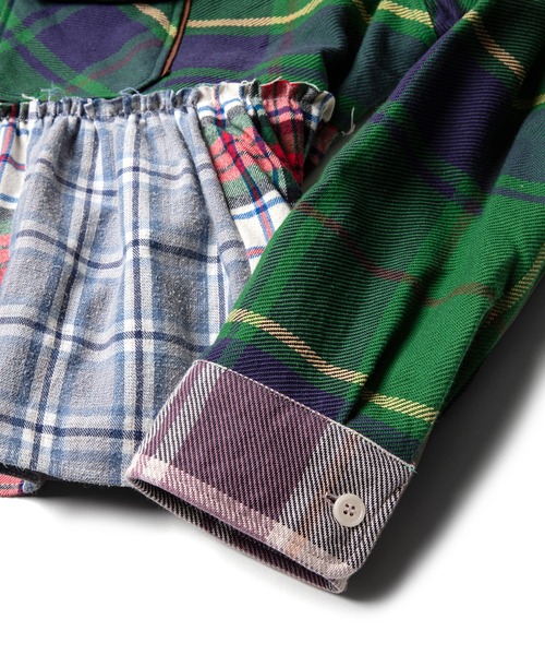 UNUSED（アンユーズド）の「【 UNUSED × YuumiARIA 】crazy pattern ruffled shirt（シャツ/ブラウス・レディース・その他・FREE）」の6枚目の写真