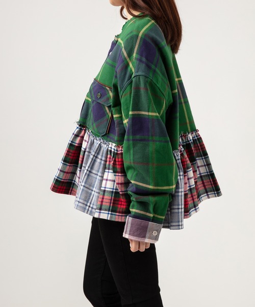 UNUSED（アンユーズド）の「【 UNUSED × YuumiARIA 】crazy pattern ruffled shirt（シャツ/ブラウス・レディース・その他・FREE）」の10枚目の写真