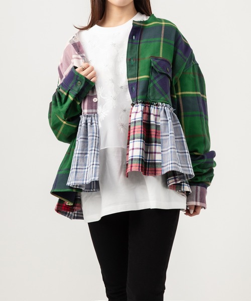 UNUSED（アンユーズド）の「【 UNUSED × YuumiARIA 】crazy pattern ruffled shirt（シャツ/ブラウス・レディース・その他・FREE）」の13枚目の写真