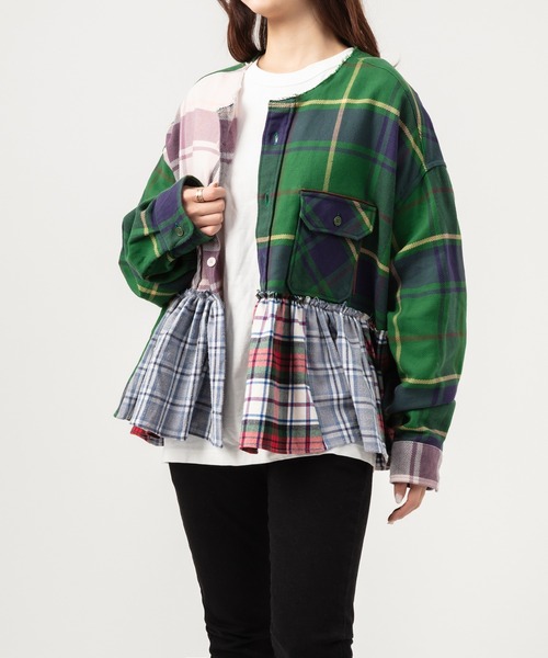 UNUSED（アンユーズド）の「【 UNUSED × YuumiARIA 】crazy pattern ruffled shirt（シャツ/ブラウス・レディース・その他・FREE）」の14枚目の写真