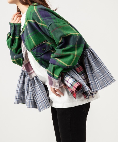 UNUSED（アンユーズド）の「【 UNUSED × YuumiARIA 】crazy pattern ruffled shirt（シャツ/ブラウス・レディース・その他・FREE）」の15枚目の写真