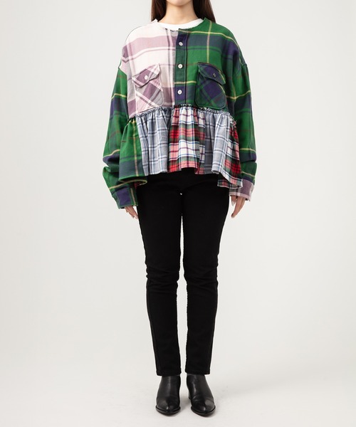 UNUSED（アンユーズド）の「【 UNUSED × YuumiARIA 】crazy pattern ruffled shirt（シャツ/ブラウス・レディース・その他・FREE）」の17枚目の写真