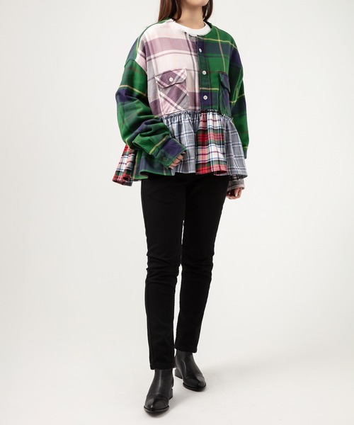 UNUSED（アンユーズド）の「【 UNUSED × YuumiARIA 】crazy pattern ruffled shirt（シャツ/ブラウス・レディース・その他・FREE）」の18枚目の写真