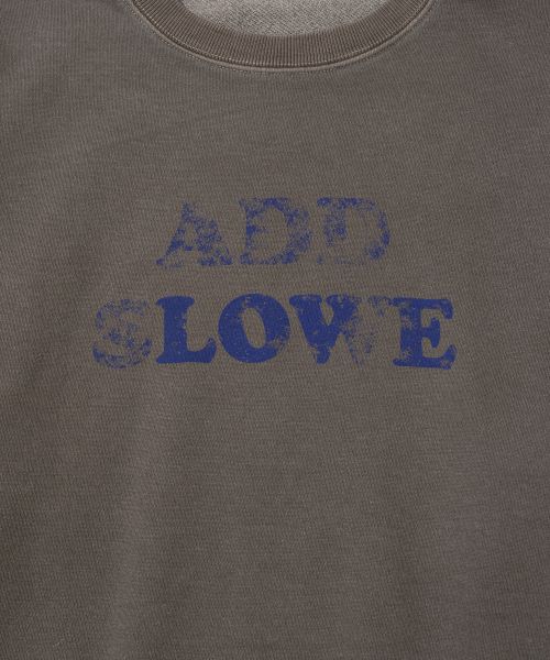 ADDSLOW（アドスロー）の「Vintage Washed LOVE Sweat Shirt [Brown]（スウェット・レディース・その他・0/1）」の3枚目の写真