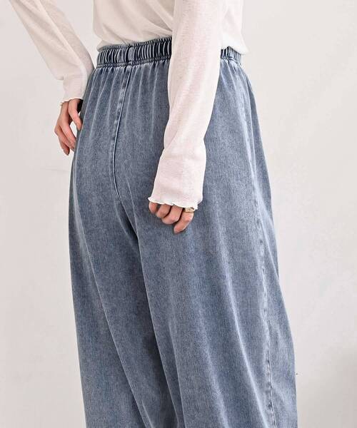 rps(アールピーエス)の「カットデニムイージーパンツ(デニムパンツ・レディース・ブラック/ブルー・フリー)」の17枚目の写真