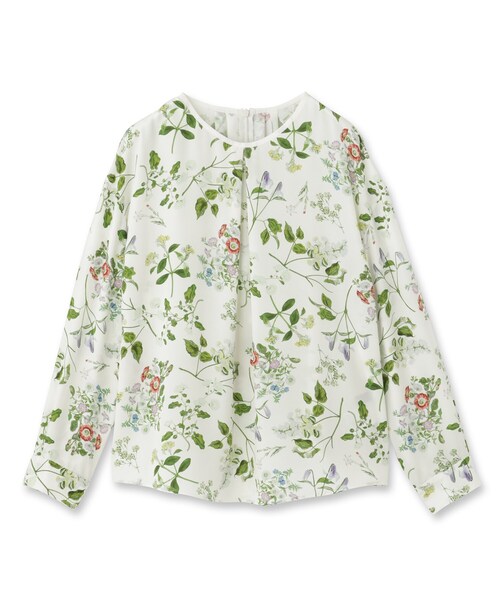 UNTITLED（アンタイトル）の「【花柄/洗える】ボタニカルブラウス（シャツ/ブラウス・レディース・ホワイト系3/サックスブルー系・44/04/02/00/50/48）」の7枚目の写真