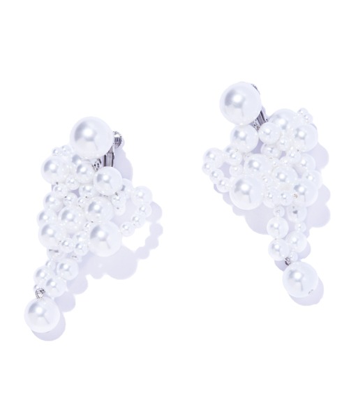 IRIS47(イリスフォーセブン)の「【IRIS 47】corallo earring/コラーロ イヤリング(イヤリング・レディース・ホワイト・FREE)」の2枚目の写真
