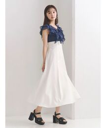 MERCURYDUO | 2WAYラッフルブラウスドッキングワンピース(ワンピース)